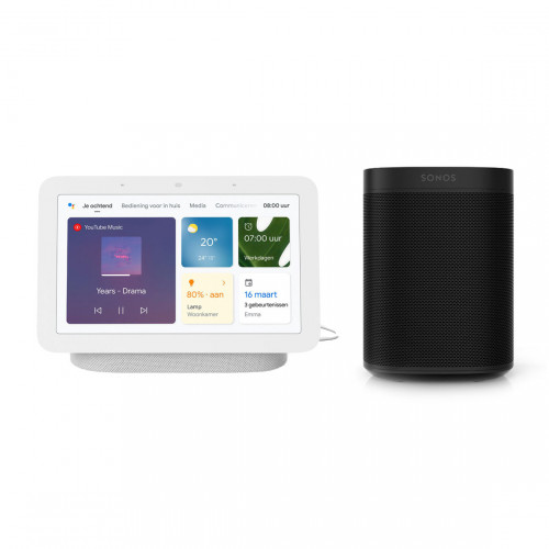 Sonos One + Google Nest Hub (Gen. 2)