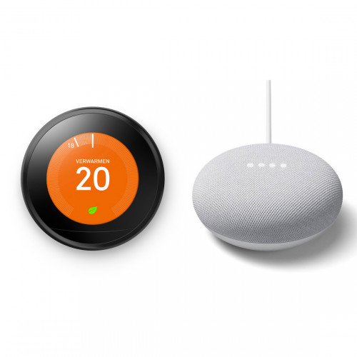 Google Nest Learning Thermostat + Google Nest Mini