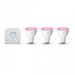 Philips Hue White and Color GU10 Bluetooth Starter Kit - 3 Lampen + Bridge