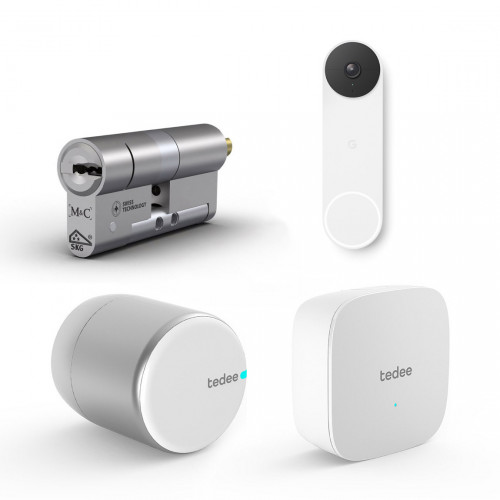 Google Nest Doorbell + tedee Smart Lock + Bridge + M&C Cilinder
