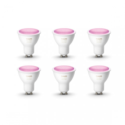 Philips Hue White & Color Ambiance GU10 Bluetooth Led Spot 6-pack