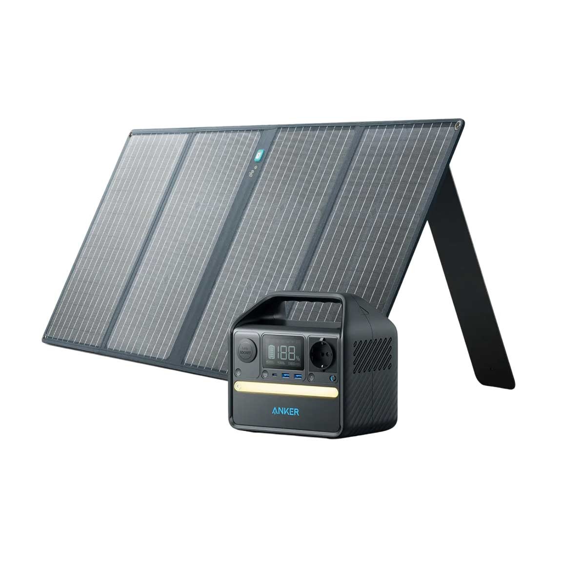 Anker Solargenerator 521 (PowerHouse 256Wh en 1× 100W Zonnepaneel) - zwart