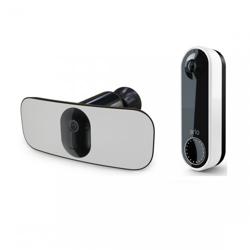 Arlo Pro 3 Floodlight Camera + Wire-Free Video Doorbell