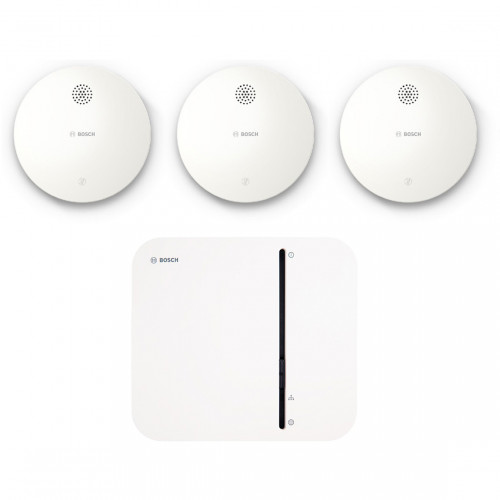  Bosch Smart Home Controller + Rookmelder II 3-pack