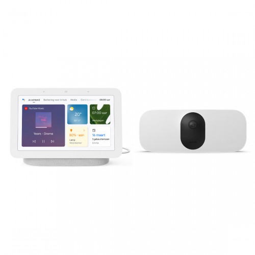 Arlo Pro 3 Floodlight Camera + Google Nest Hub (Gen. 2)