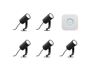 Philips Hue Led Spot Lily Basis Kit 5-pack + Bridge