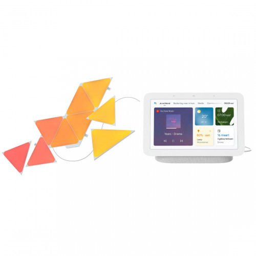 Nanoleaf Light Panels Smarter Kit 9-pack + Google Nest Hub (Gen. 2)