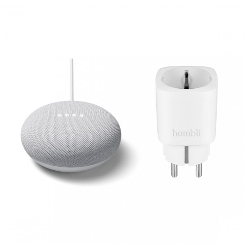 Google Nest Mini + Hombli Smart Socket