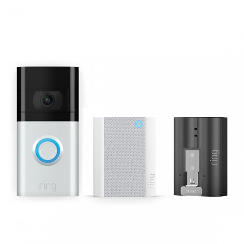 Ring Video Doorbell 3 + Ring Chime + Ring Quick Release Accu